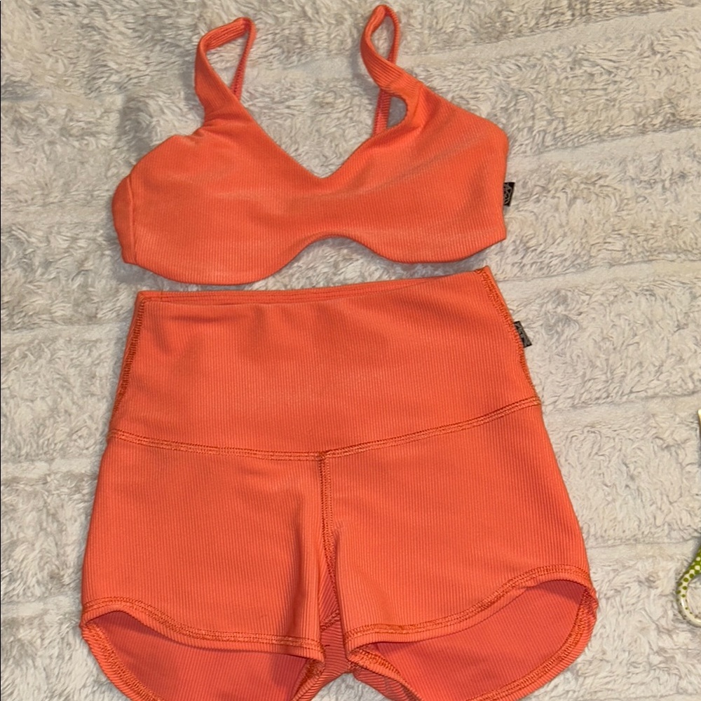 Tiger Friday AXS Melon Ruth Bralette and Shorties